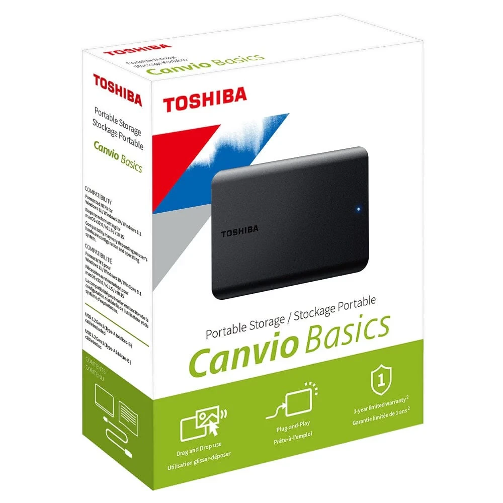 DISCO DURO EXTERNO 4TB TOSHIBA CANVIO BASIC USB 3.0