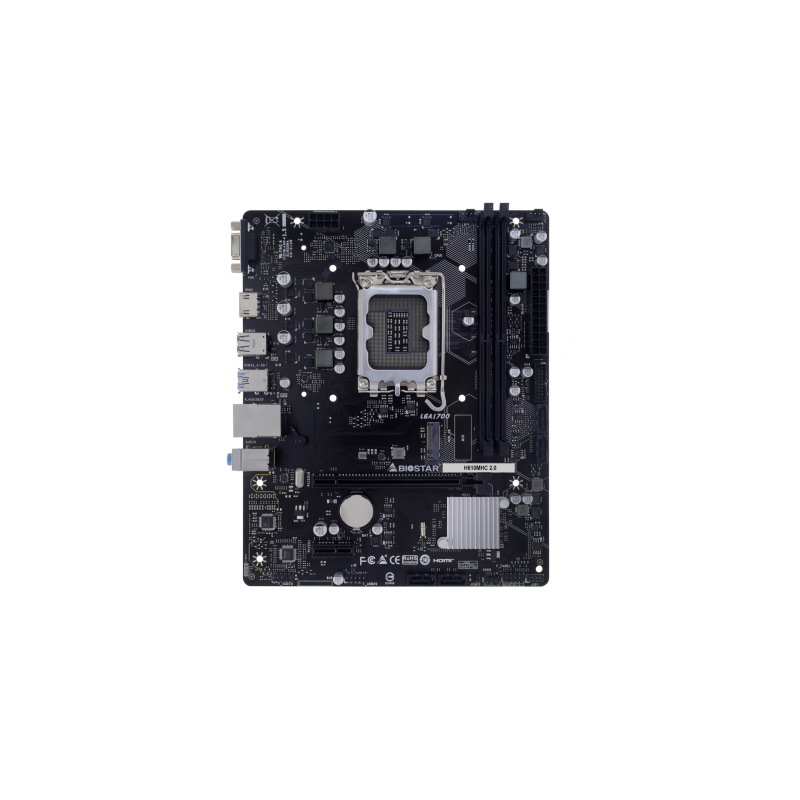 TARJETA MADRE BIOSTAR H610M HC 2.0 M-ATX LGA1700 2XDDR4 