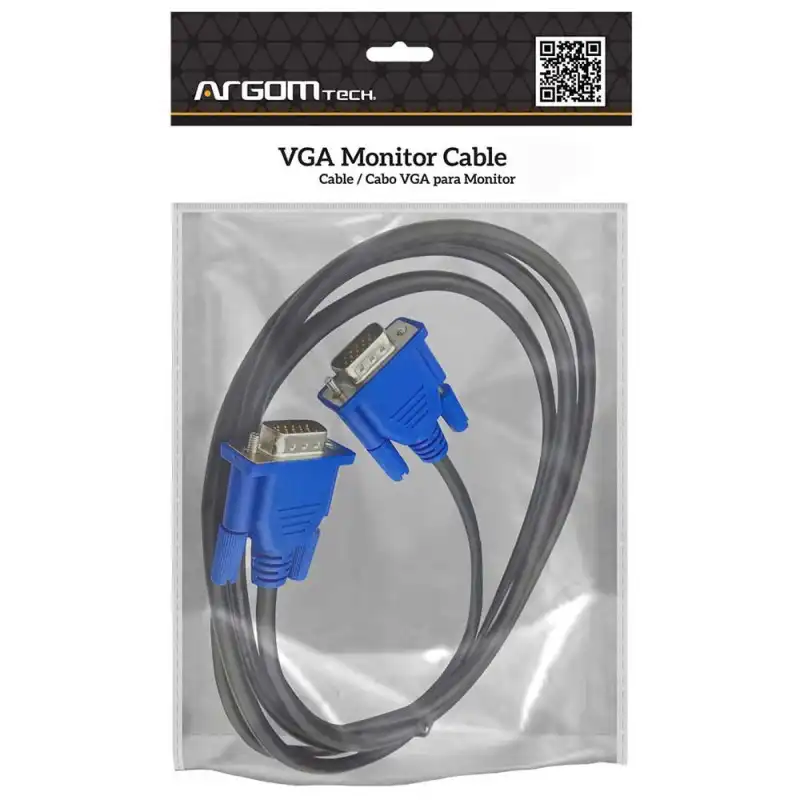 CABLE DE MONITOR VGA MACHO ARGOM 3M ARG-CB-0077