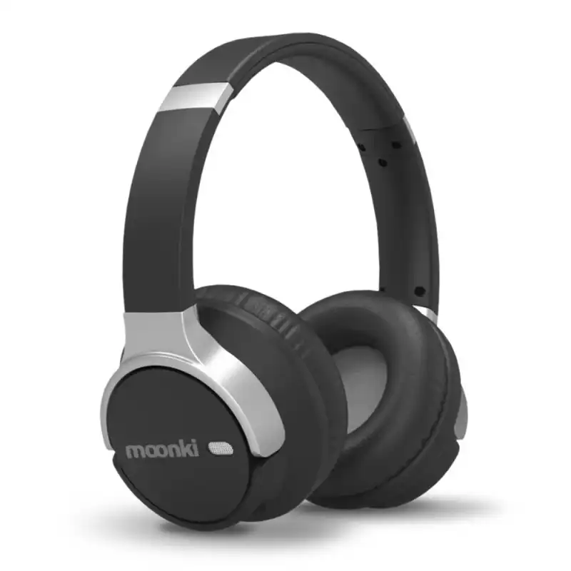AUDIFONO CON MICROFONO MOONKI MH-071BT ON EAR  INALAMBRICO BLUETOOTH NEGRO