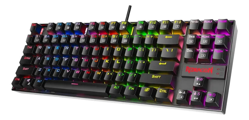 TECLADO MECANICO REDRAGON KUMARA K552RGB-1 80% USB NEGRO ESPAÑOL