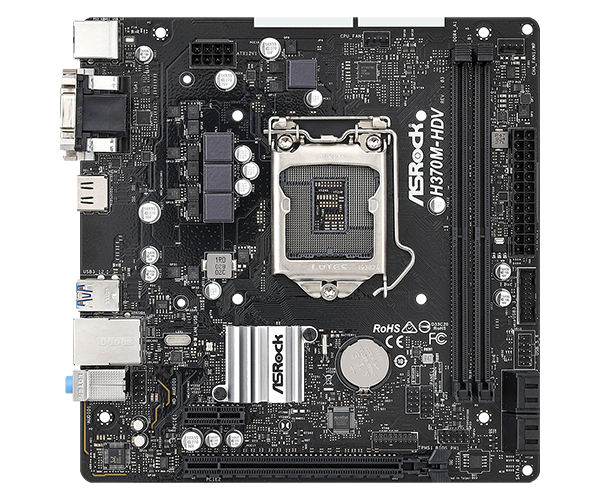 TARJETA MADRE ASROCK H370M-HDV M-ATX LGA1151 2XDDR4