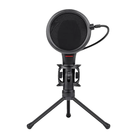 MICROFONO STREAMING REDRAGON QUASAR2 GM200-1 USB CON TRIPODE NEGRO