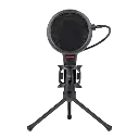 MICROFONO STREAMING REDRAGON QUASAR2 GM200-1 USB CON TRIPODE NEGRO