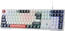 TECLADO MECANICO REDRAGON TRUNDLE 668WBO-RGB 100% ESPAÑOL TECLAS INTERCAMBIABLES SW-ROJO