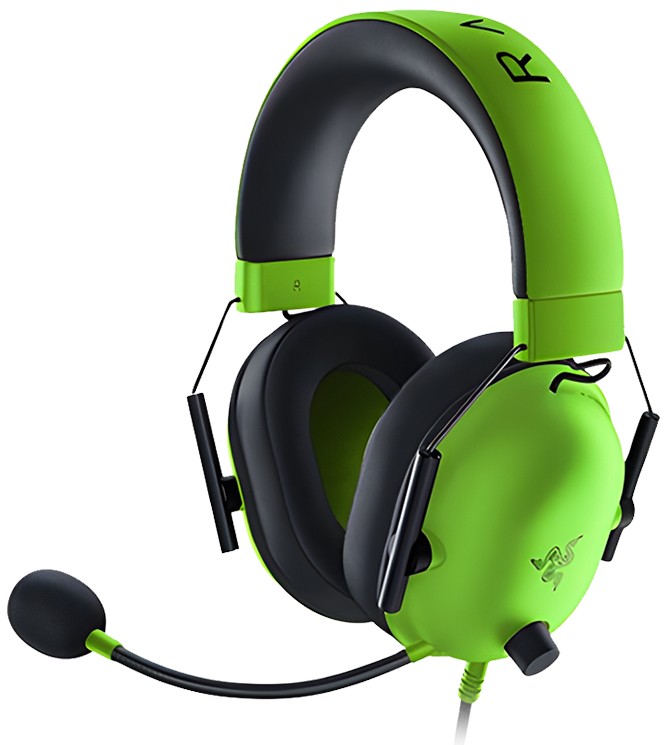 AUDIFONO CON MICROFONO GAMING RAZER BLACKSHARK V2 X  / 3.5MM MULTIPLATAFORMA VERDE / NEGRO 