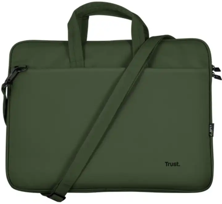 MALETIN TRUST BOLOGNA PARA LAPTOP 16" VERDE INCLUYE MOUSE INALAMBRICO
