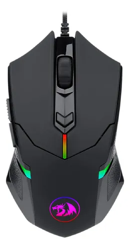 MOUSE GAMER REDRAGON CENTROPHORUS2 M601-RGB 7200 DPI USB NEGRO 