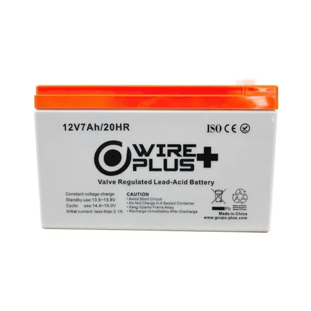BATERIA WIREPLUS 12V-7AH AGM WP-BAT12V-7A