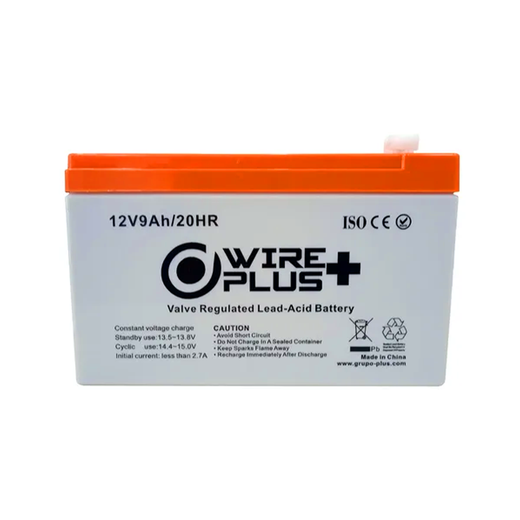 BATERIA WIREPLUS 12V-9AH AGM WP-BAT12V-9A