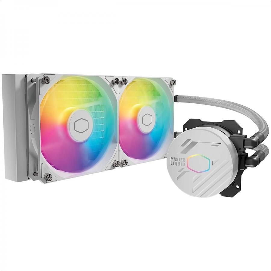 LIQUID COOLER COOLER MASTER 240MM RGB WHITE MLW-D24M-A18PZ-RW