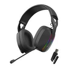 AUDIFONO CON MICROFONO GAMING MARVO PULZ 70W HG9086W BK RGB INALAMBRICO NEGRO