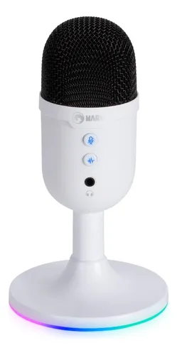 MICROFONO STREAMING MARVO MIC-06 WH BLAST 40 USB CANCELACION DE RUIDO