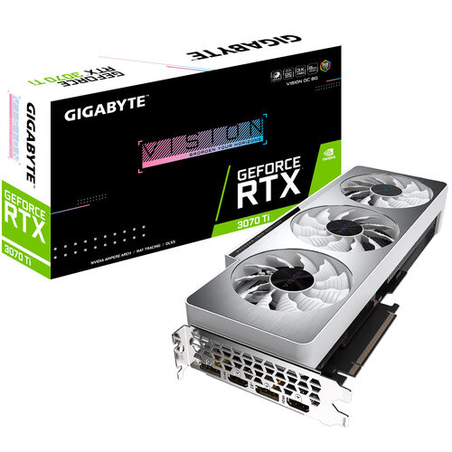 TARJETA DE VIDEO GIGABYTE RTX 3070 TI VISION OC 8G GDDR6X 256 BIT  PCI-E 4.0