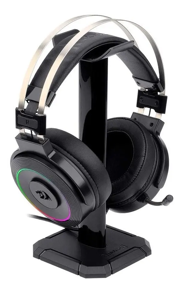 AUDIFONO CON MICROFONO GAMING REDRAGON LAMIA 2  H320RGB-1 USB 7.1 CON BASE NEGRO 