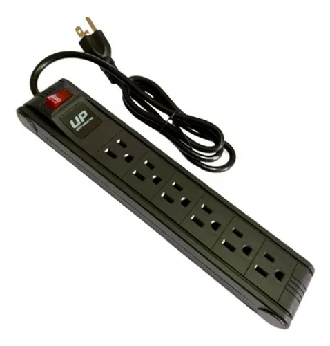 REGLETA SUPRESOR DE PICOS 6 TOMAS U-P51