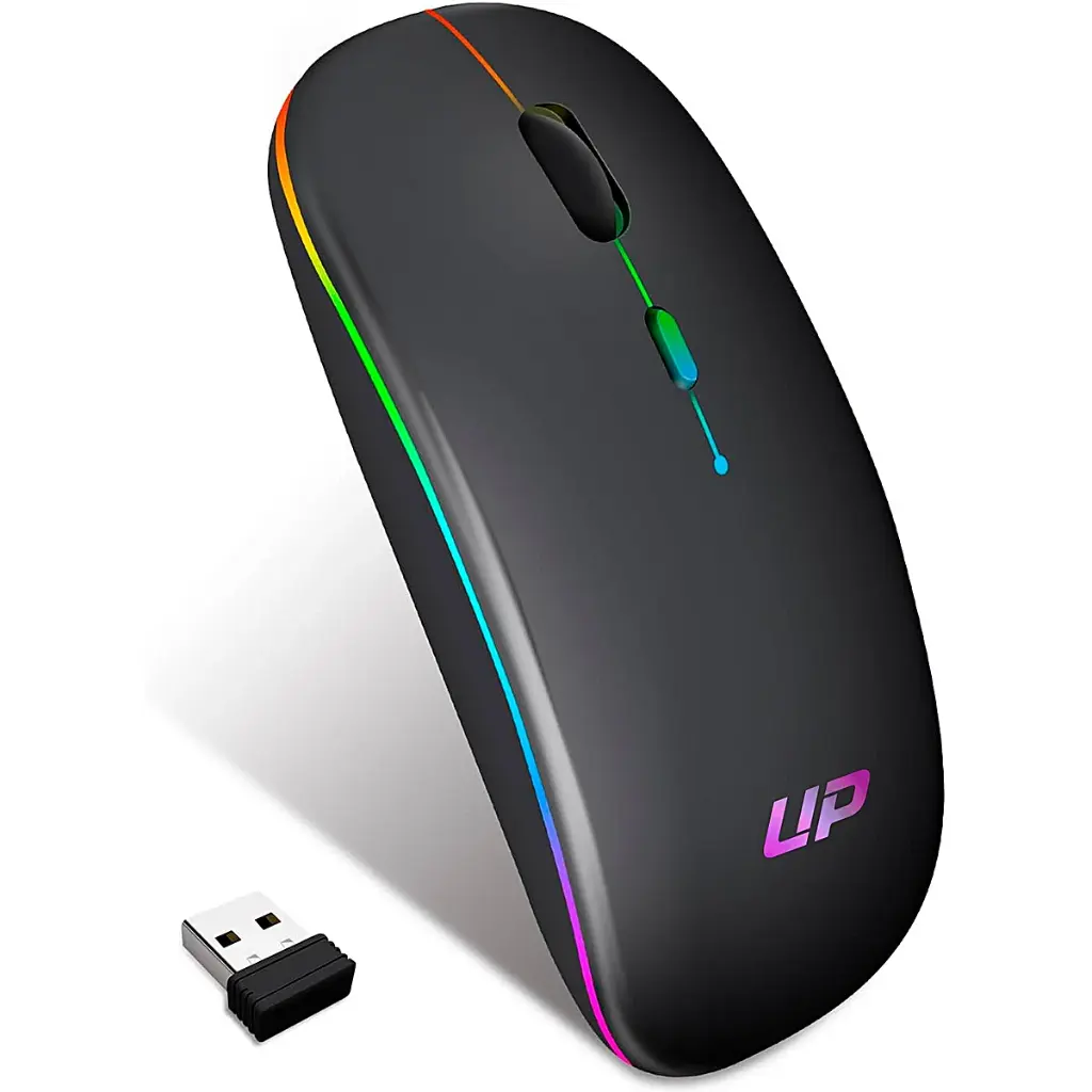 MOUSE U-M02W 3D INALAMBRICO RECARGABLE NEGRO 