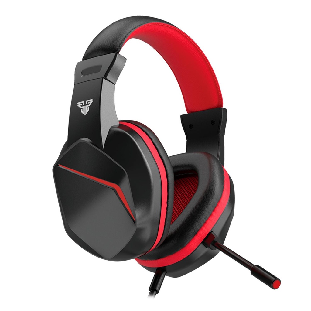 AUDIFONO CON MICROFONO GAMING FANTECH MARS II  HQ54 BK 3.5MM MULTIPLATAFORMA NEGRO Y ROJO