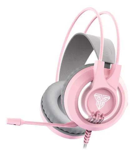 AUDIFONO CON MICROFONO GAMING FANTECH CHIEF II  HG20 PK 3.5MM + USB MULTIPLATAFORMA RGB ROSADO 