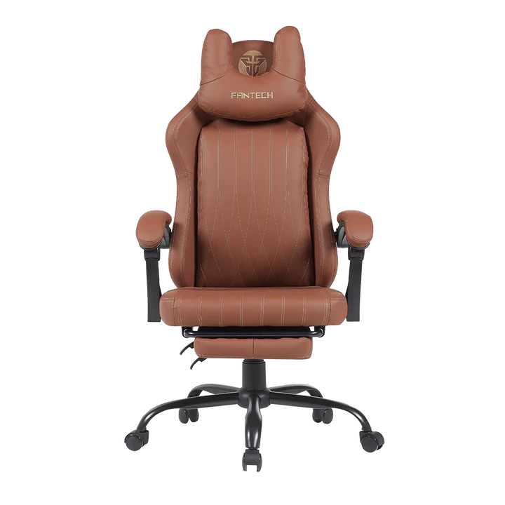 SILLA GAMING FANTECH GC193 BR MARRON CAPACIDAD 130KG CON REPOSAPIERNAS AJUSTABLE