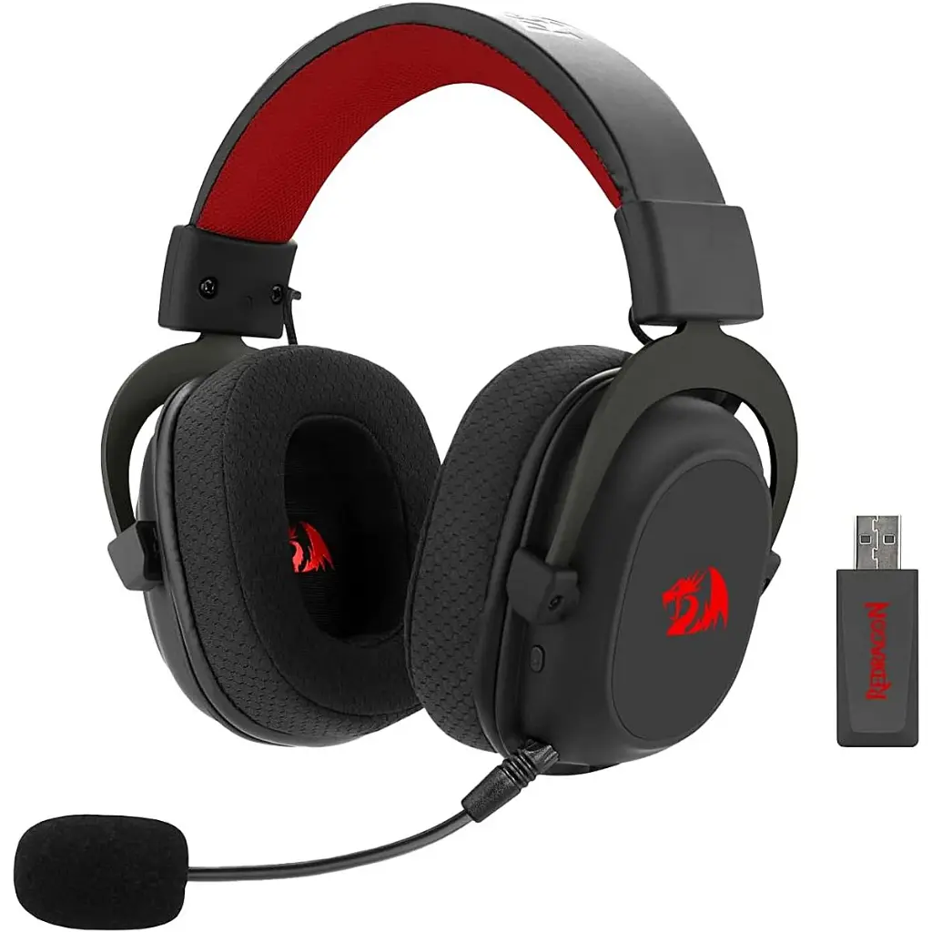 AUDIFONO CON MICROFONO GAMING REDRAGON ZEUS PRO H510-PRO INALAMBRICO BLUETOOH NEGRO