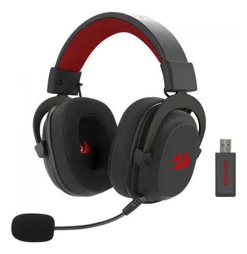 AUDIFONO CON MICROFONO GAMING REDRAGON ZEUS PRO H510-PRO INALAMBRICO NEGRO