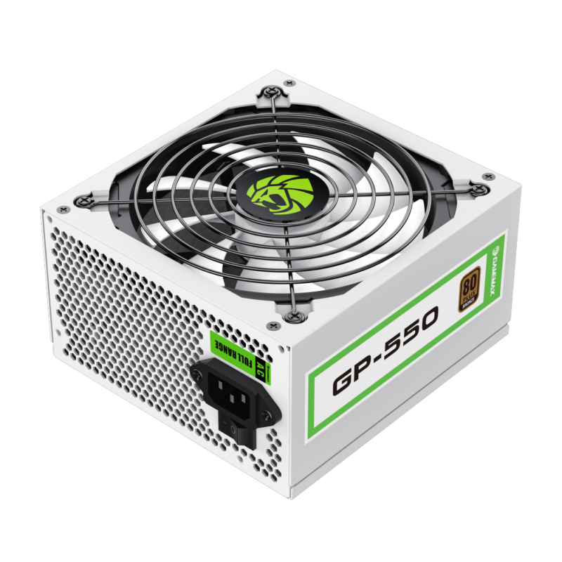 FUENTE DE PODER 550W GAMEMAX GP-550W 80 PLUS BRONZE  BLANCA 