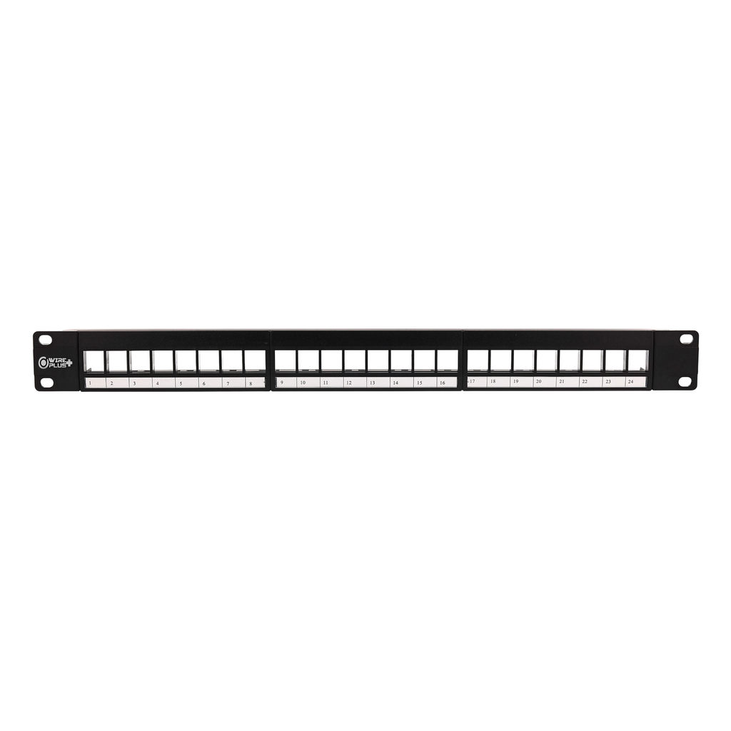 PATCH PANEL 24 PUERTOS WIREPLUS CAT6  MODULAR BLANK