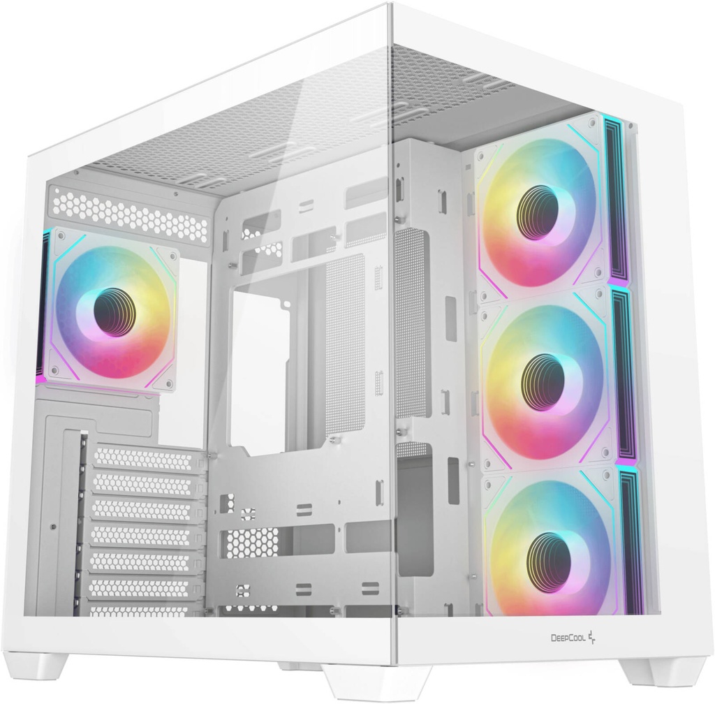 CASE DEEPCOOL GAMING CG530 4F WH ATX 4XFAN ARGB 