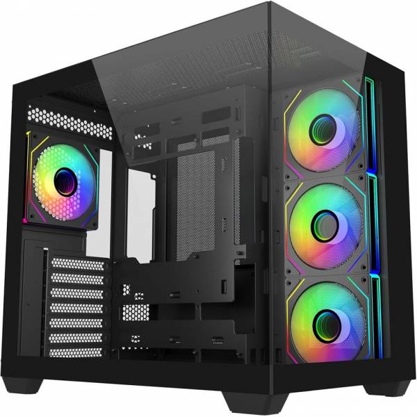 CASE DEEPCOOL GAMING CG530 4F BK ATX 4XFAN ARGB NEGRO