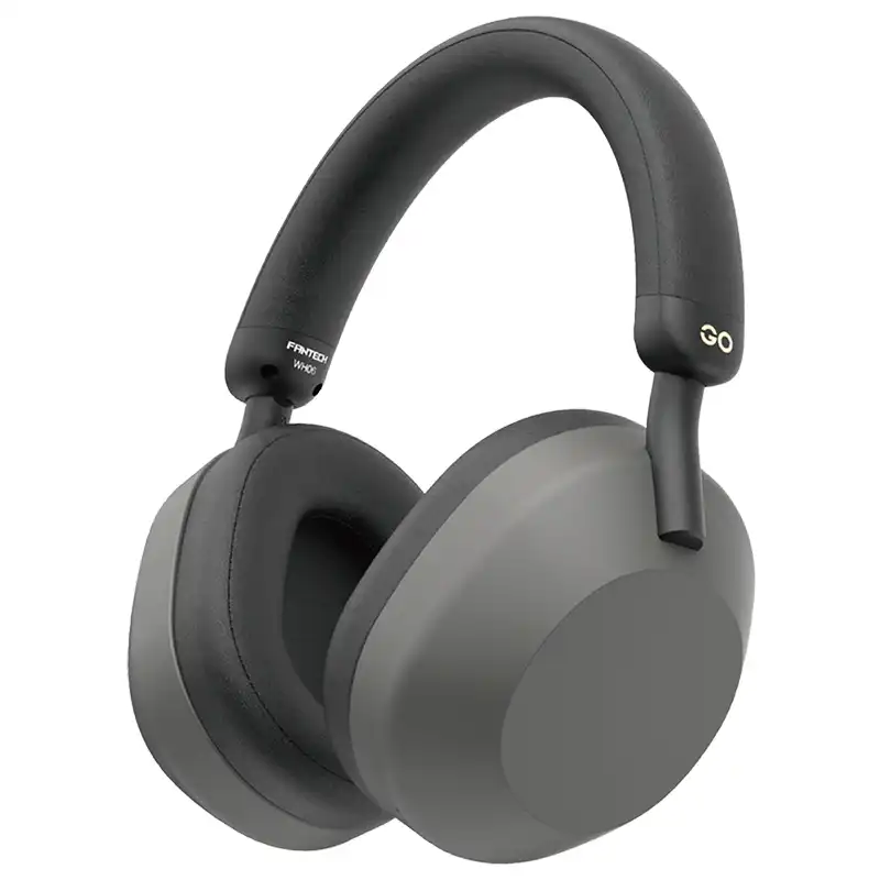 AUDIFONO CON MICROFONO FANTECH GO WH06 DGY DUAL INALAMBRICOS Y 3.5MM MULTIPLATAFORMA GRIS
