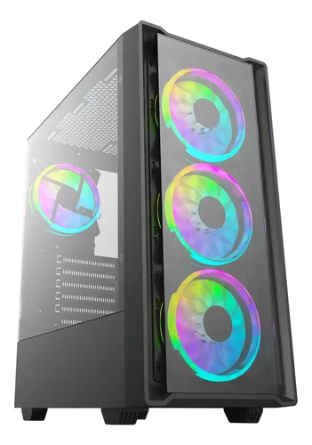 CASE CHECKPOINT GAMING G-FORCE 550 ATX 4XFAN ARGB CP-CA-1012 NEGRO