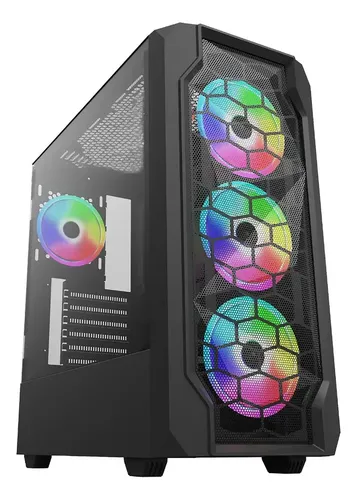 CASE CHECKPOINT GAMING SPECTRE 300 ATX 4XFAN ARGB CP-CA-1011 NEGRO