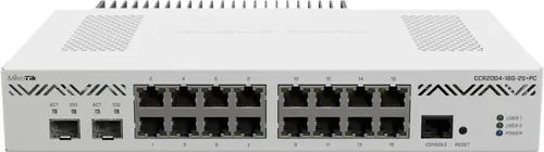 ROUTER MIKROTIK CCR2004-16G-2S+PC 16 PUERTOS GIGABIT CON 2 SFP+ RACK