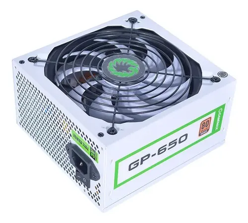FUENTE DE PODER 650W GAMEMAX GP-650 CERTIFICADA 80+ BRONZE BLANCA