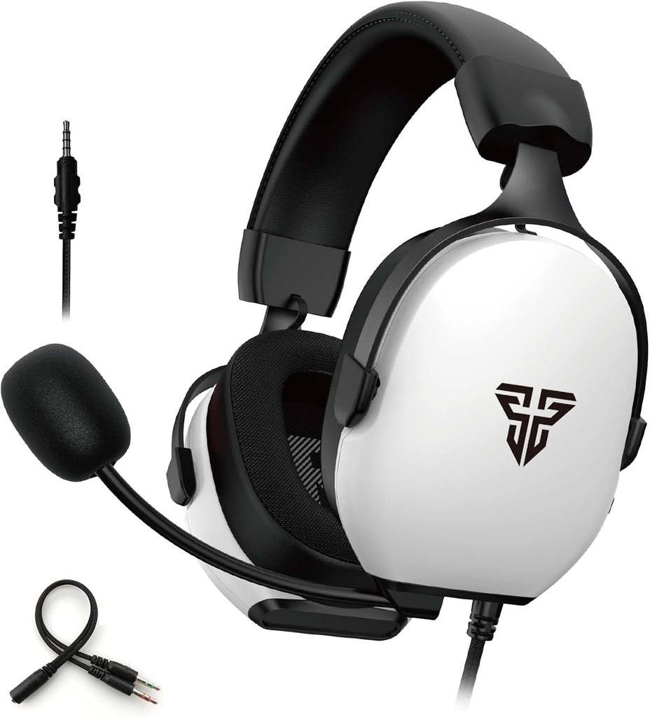 AUDIFONO CON MICROFONO GAMING FANTECH MH92 WH CARBON 3.5MM MUTIPLATAFORMA BLANCO
