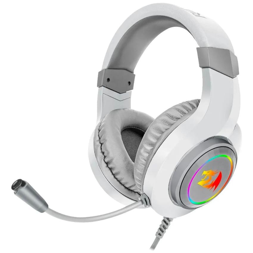 AUDIFONO CON MICROFONO GAMING REDRAGON HYLAS H260WRGB 3.5MM MULTIPLATAFORMA BLANCO