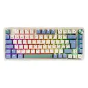 TECLADO MECANICO REDRAGON UCAL PRO K673CPG-RGB-PRO SP 75% INALAMBRICO TRI-MODO BLANCO/AZUL SW-ROJO