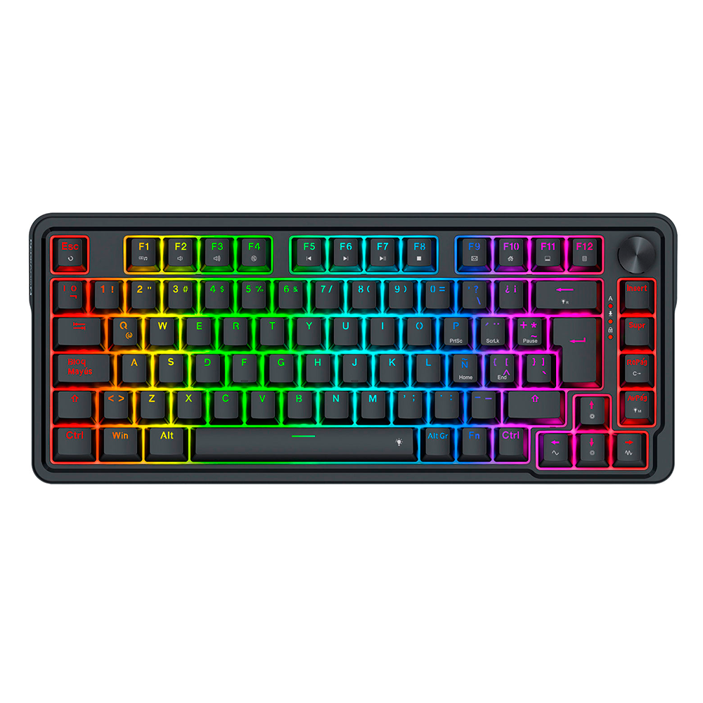 TECLADO MAGNETICO REDRAGON UCAL PRO K673CPG-RGB-PRO SP 75% USB NEGRO