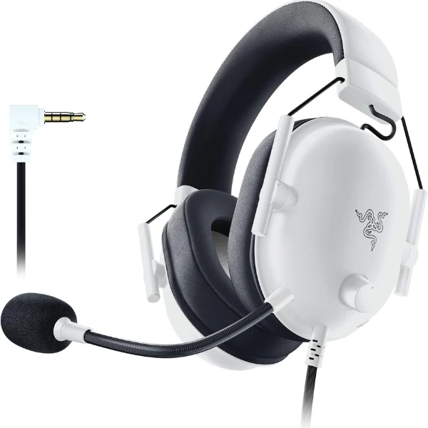 AUDIFONO CON MICROFONO GAMING RAZER BLACKSHARK V2 X 3.5MM MULTIPLATAFORMA BLANCO