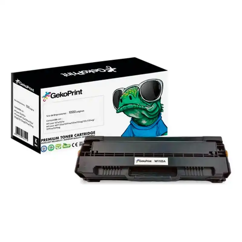 TONER GEKOPRINT W1500A / 150A CON CHIP COMPATIBLE CON HP BLACK