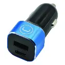 CARGADOR PARA CARRO  DUAL USB-C Y USB-A UNNO PW5021BK FAST 3.4A NEGRO 