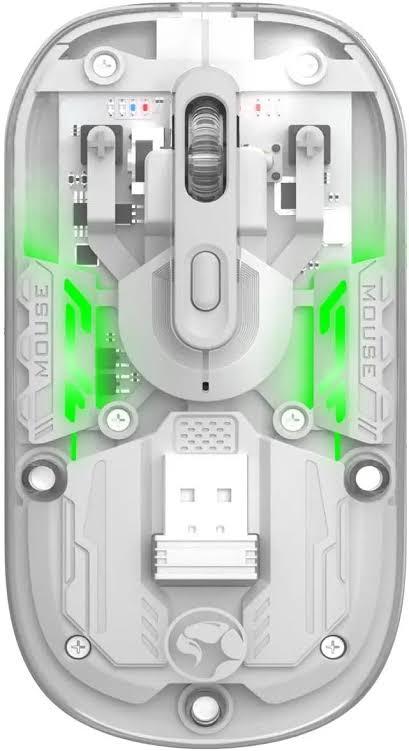MOUSE MARVO M808W PRISM 20W INALAMBRICO TRES MODO RECARGABLE BLANCO