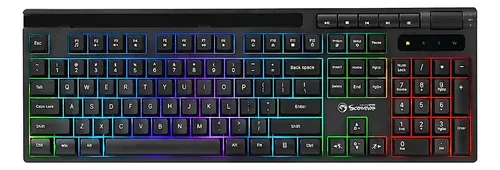 TECLADO MEMBRANA MARVO K603 SOLDAT S40 RGB  