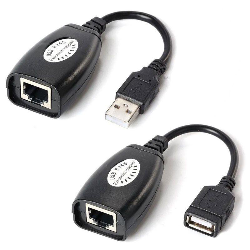 ADAPTADOR EXTENSOR USB A RJ45