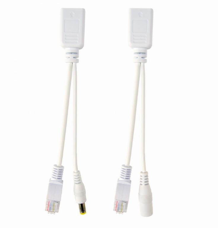 ADAPTADOR INJECTOR SEPARADOR POE A RJ45 SPT-LINE BLANCO 