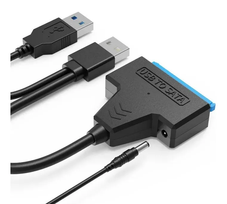 CONVERTIDOR SATA A USB 3.0 DISCO SSD/HDD 3.5 Y 2.5" + USB Y DC