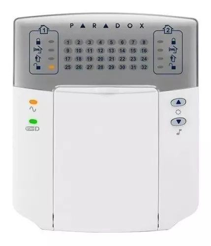 TECLADO KEYPAD PARADOX K32+ LED CABLEADO PARA 32 ZONAS