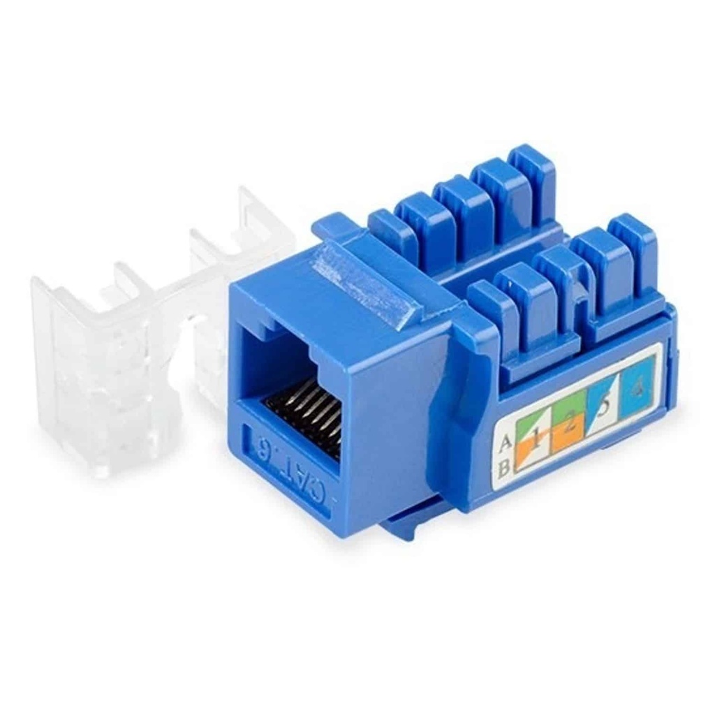 KEYSTONE JACK CAT 6 WIREPLUS AZUL