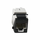 KEYSTONE JACK ULTRAMAX CAT6A U6A-H01NS SIEMON NEGRO